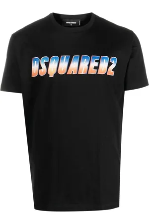 Dsquared2 Playera con logo estampado y glitter