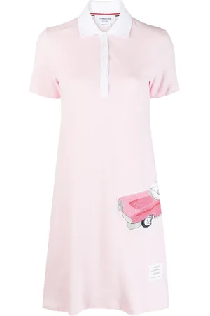 Thom Browne Vestido con aplique de auto