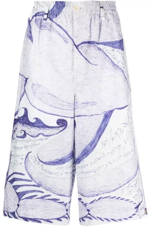 LEMAIRE Shorts con estampado gráfico