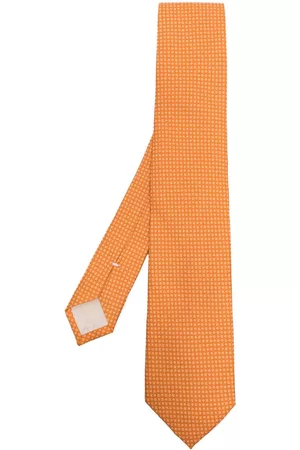 D4.0 Hombre Pajaritas - Corbata de seda con estampado floral
