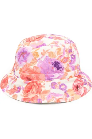 ZIMMERMANN Gorro de pescador reversible con estampado floral