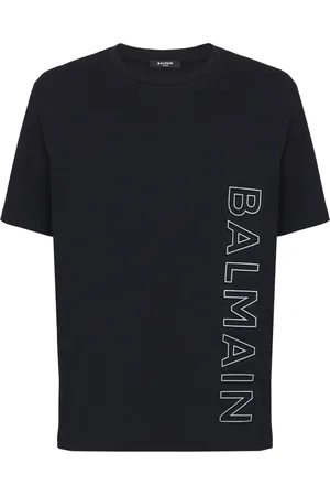 Balmain Playera con logo en relieve