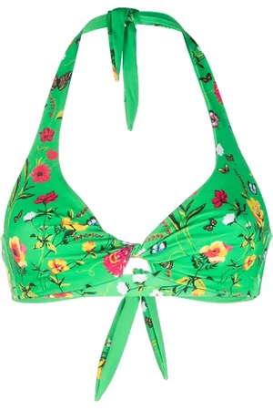 MC2 SAINT BARTH Top de bikini con estampado floral