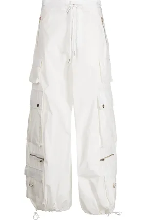 Cynthia Rowley Pantalones cargo con diseño ancho