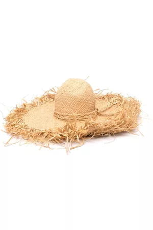 GIGI BURRIS MILLINERY Mujer Sombreros - Oversized-brim frayed hat