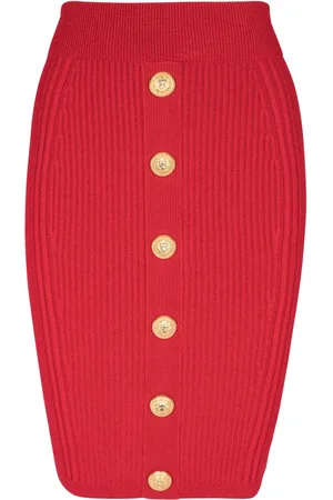 Balmain Falda lápiz en tejido de ochos