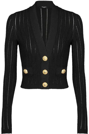 Balmain Cárdigan corto de tejido flojo