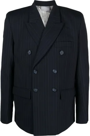 VTMNTS Blazer con doble botonadura a rayas diplomáticas