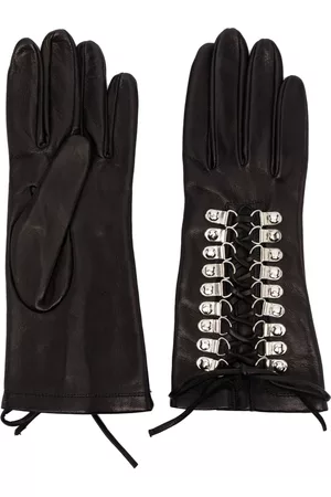 Manokhi Mujer Guantes - Guantes con detalle de agujetas
