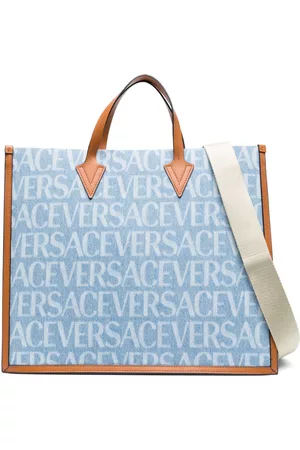 VERSACE Tote de mezclilla Allover