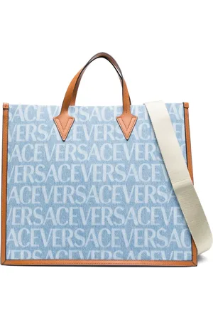 VERSACE Tote de mezclilla Allover