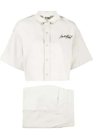 Izzue Camisa corta con logo bordado
