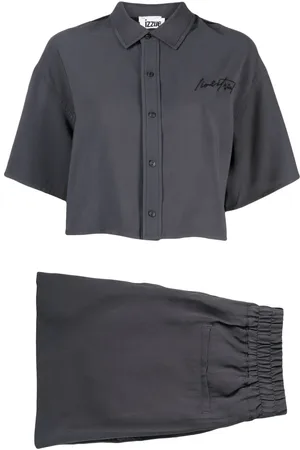 Izzue Camisa corta con logo bordado