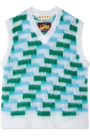 Marni Hombre Chalecos - V-neck intarsia-knit vest