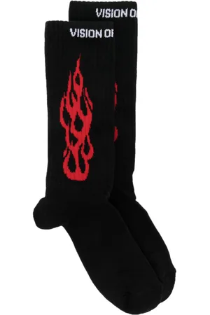 Vision Of Super Calcetines con llamas estampadas