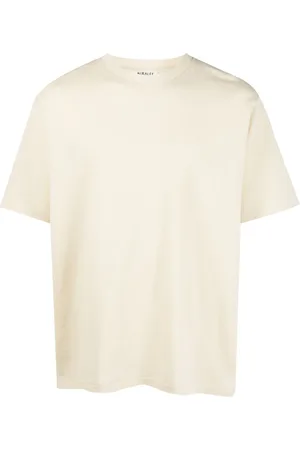 Auralee Playera con cuello redondo