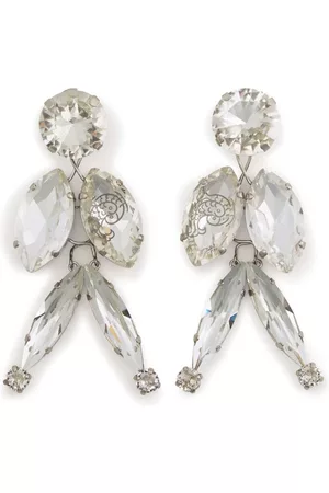 Puccini Aretes largos con detalles de cristal