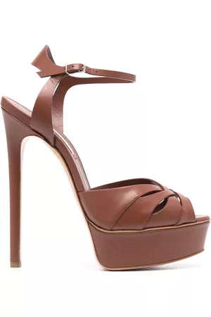 Casadei Mujer Sandalias - 140mm Floral Tiffany platform sandals