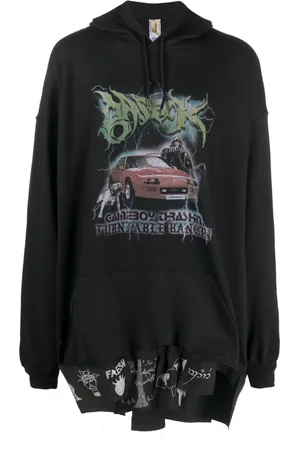 WESTFALL Hoodie con estampado gráfico y cordones