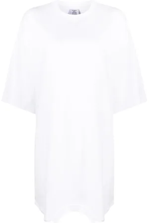 Vetements Playera con dobladillo asimétrico