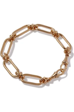 ANNOUSHKA Pulsera de cadena Knuckle en oro amarillo de 14kt