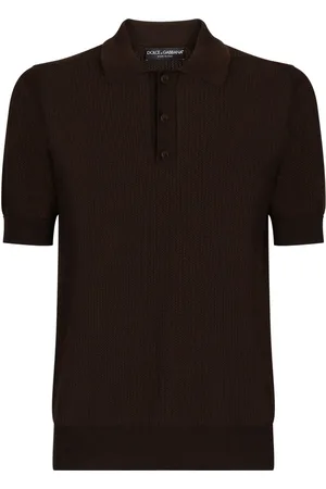 Dolce & Gabbana Playera tipo polo tejida manga corta