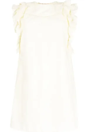B+AB Vestido midi con detalles bordado