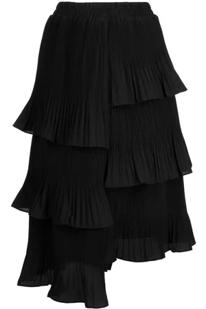 B+AB Falda midi con diseño asimétrico