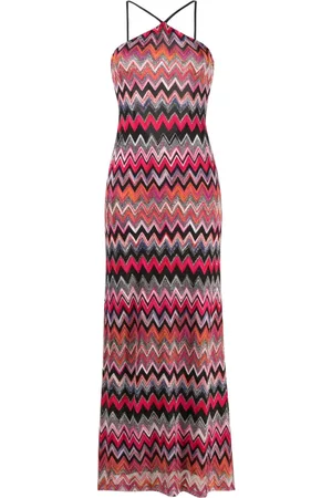 Missoni Mujer Vestidos Maxi Largos y Casuales - Zigzag woven halterneck maxi dress