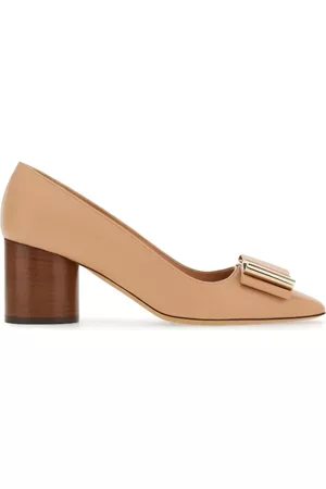 Salvatore Ferragamo Zapatillas con moño y tacón de 60mm