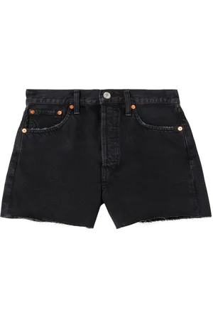 RE/DONE Shorts de mezclilla con tiro medio