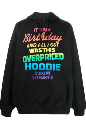 Vetements Hoodie con texto estampado