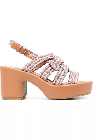 Robert Clergerie Mujer Sandalias - Dinel braided 85mm platform sandals