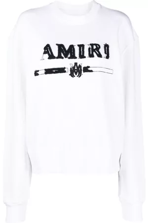 AMIRI Mujer Sudaderas con logo - Logo-patch cotton sweatshirt