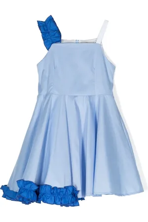 Simonetta Vestido con diseño asimétrico y volantes