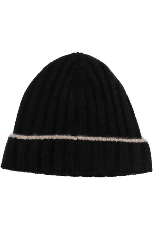 Brunello Cucinelli Gorro de cachemira tejido de canalé