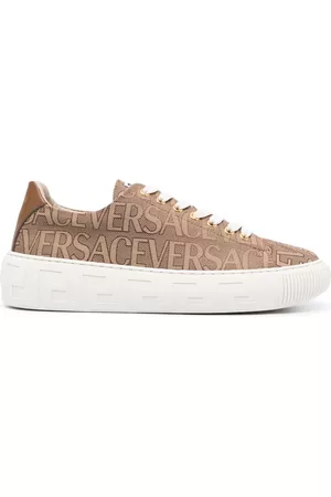 VERSACE Hombre Zapatos de vestir - Tenis Greca con logo en jacquard