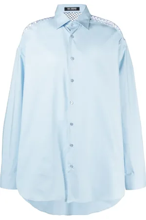 RAF SIMONS Camisa con panel de malla