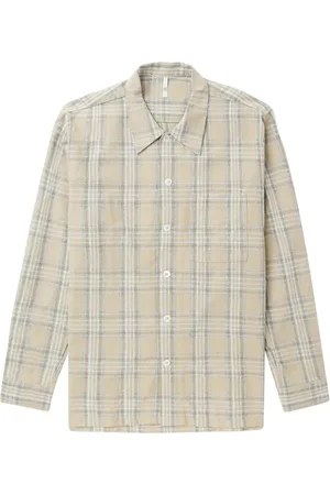 Sunflower Camisa con botones y cuadros estampados