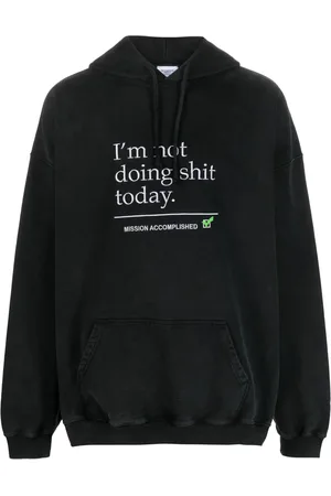 Vetements Hoodie con texto estampado