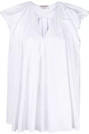 Alexander McQueen Mujer Plisadas - V-neck pleated blouse