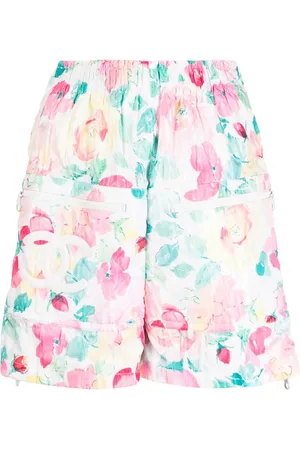 CHANEL Shorts con estampado Camélia 1990-2000