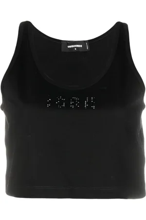 Dsquared2 Top sin mangas con detalles del logo