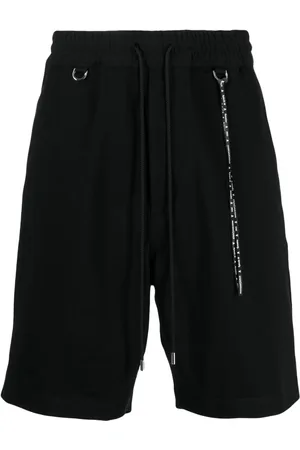 MASTERMIND JAPAN Bermudas con cordones en la pretina y logo estampado