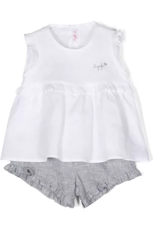 Il gufo Shorts - Embroidered-logo two-piece set