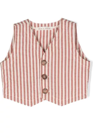 Zhoe & Tobiah Abrigos y Chamarras - Stripe-print cotton waistcoat
