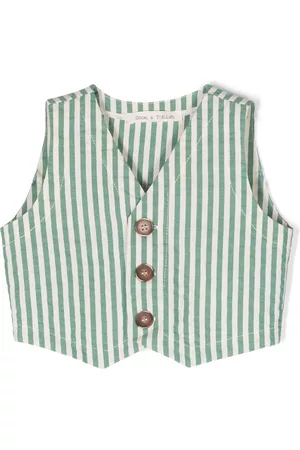 Zhoe & Tobiah Abrigos y Chamarras - Stripe-print cotton waistcoat