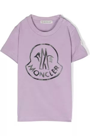 Moncler Playeras originales - Logo-print crew-neck T-shirt