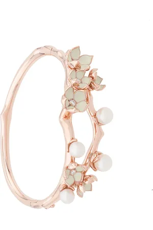 SHAUN LEANE Cherry Blossom pearl and diamond cuff