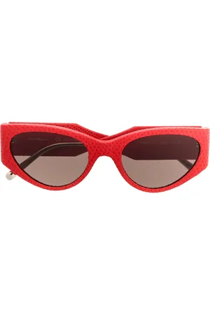 Salvatore Ferragamo Lentes de sol con armazón cat eye